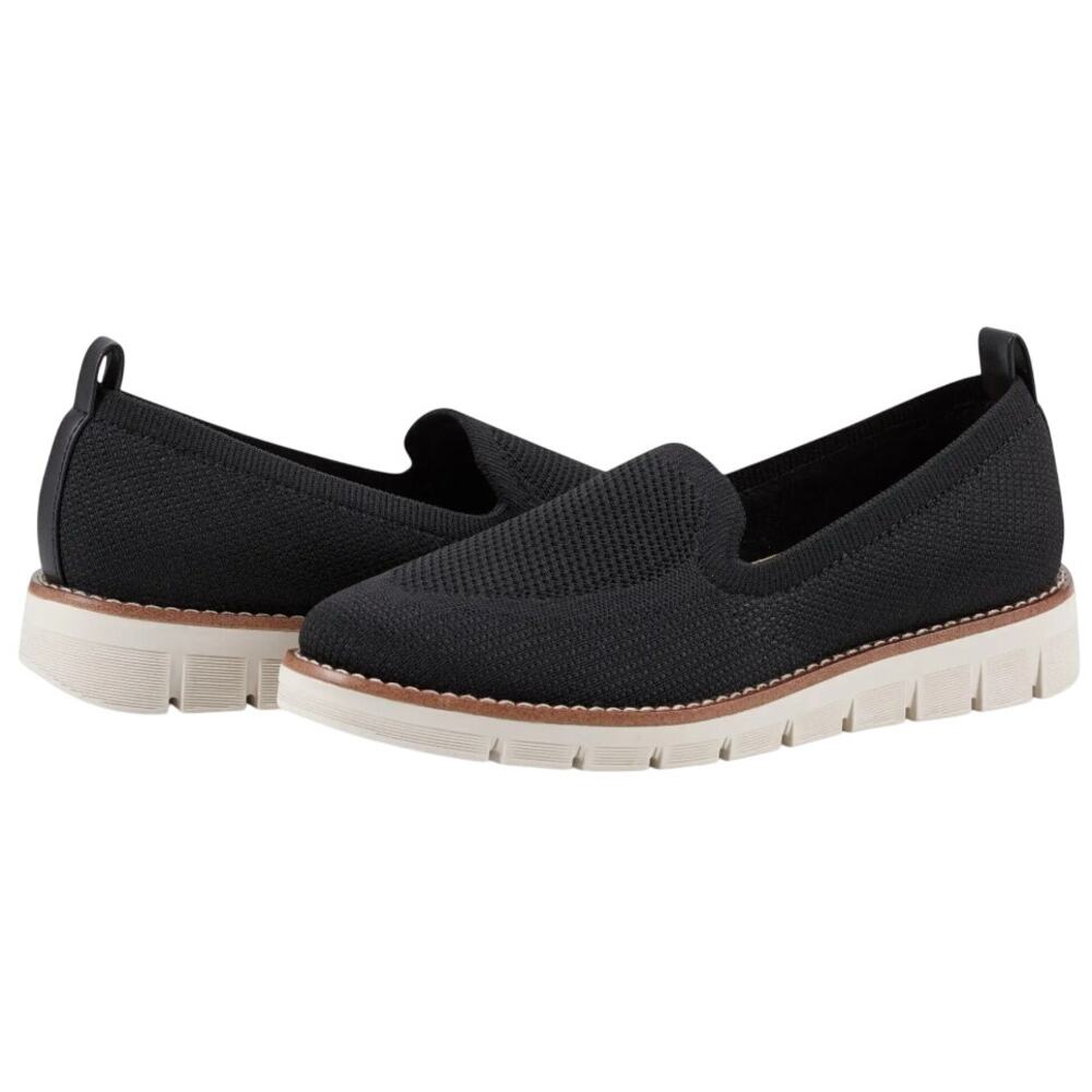 Easy Spirit Womens Valina Casual Shoes Size 6 M Black Slip On Loafers NIB